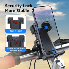 Secure Phone On Motorcycle Universal Mount Holder