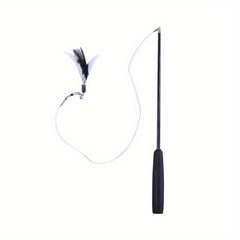 Interactive Feather Teaser Wand for Cats