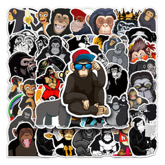 50pcs Orangutan Graffiti Stickers for Water Bottles Luggage Skateboard