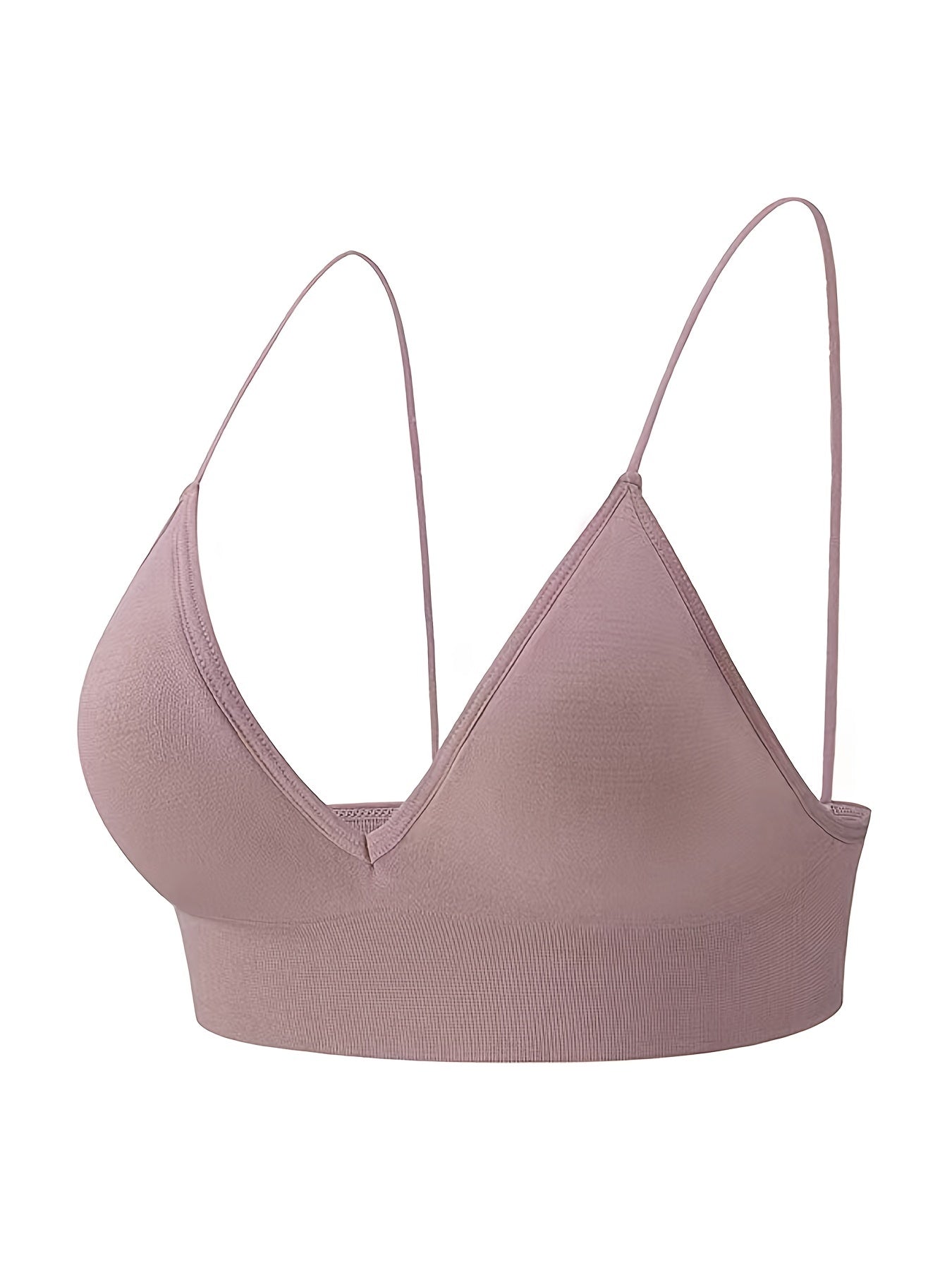 3pcs Backless Thin Strap Bras Seamless Bottoming Lingerie