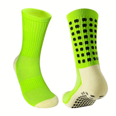 Anti-skid Silicone Football Socks - Breathable Mid-calf Socks
