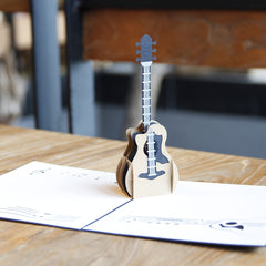 3D Guitar Pop Up Card for Anniversaries & Birthdays
