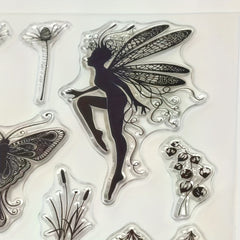 Flower Fairy Butterfly Stamp For Craft