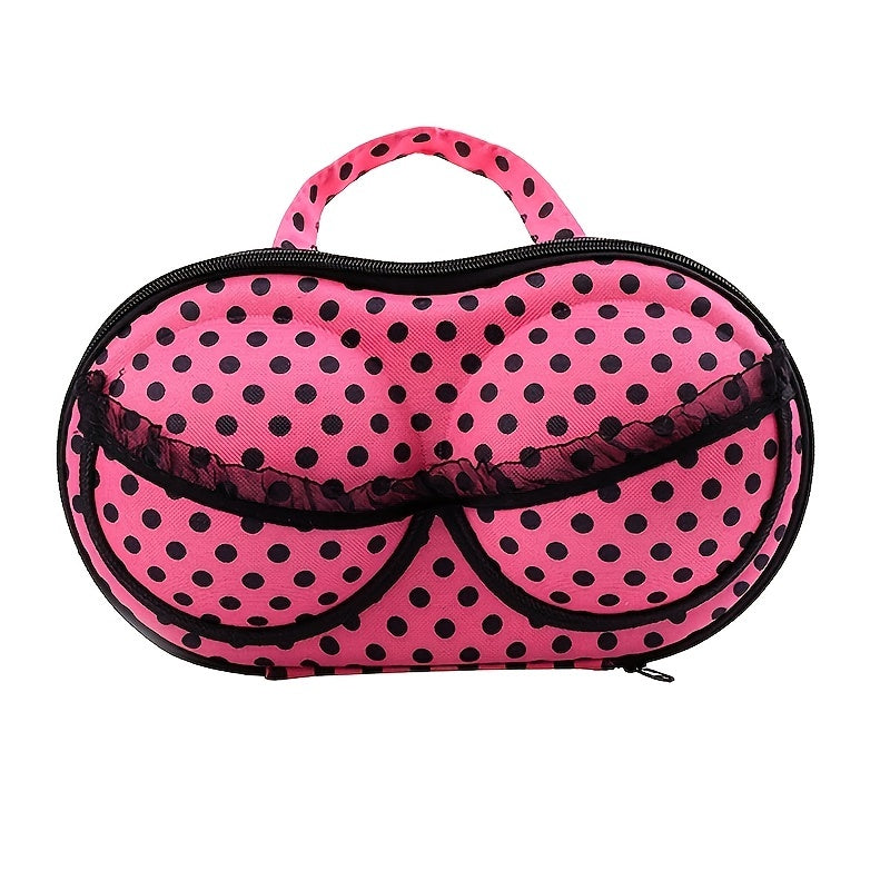Polka Dot Portable Bra Storage Bag Underwear Travel Organizer
