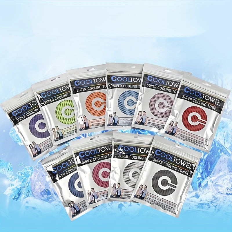 5pcs Summer Cooling Towels 40x12 Microfiber Ice Towels Soft & Breathable