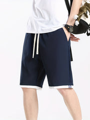 Men's Stretch Waist Drawstring Shorts with Pockets