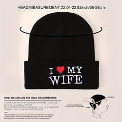 Y2K Letter Embroidered Knitted Hat for Outdoor Sports