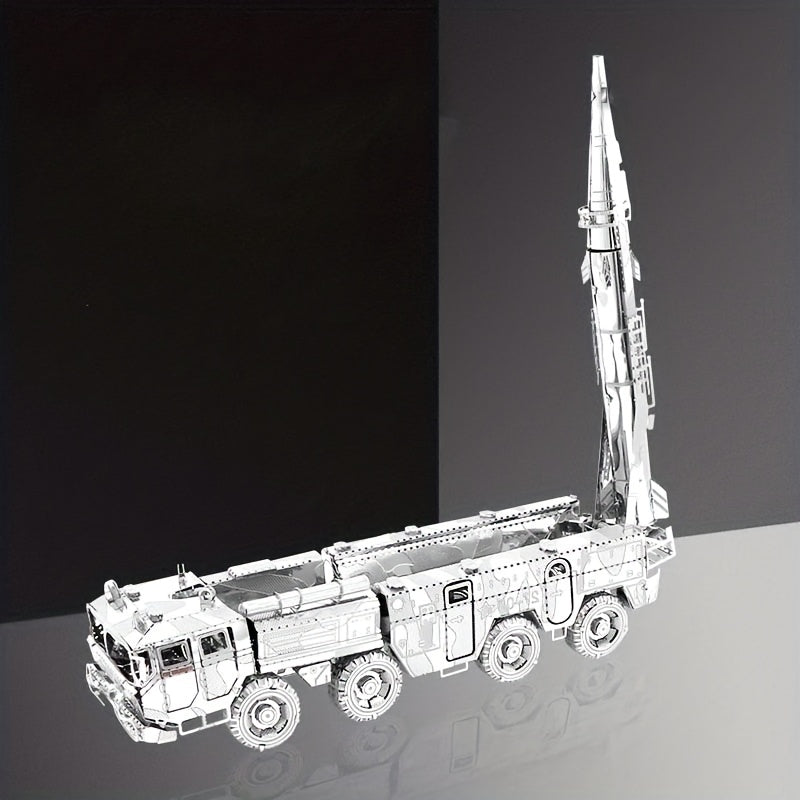 Missile Vehicle 3D Metal Puzzle Toy DIY Assembly Model