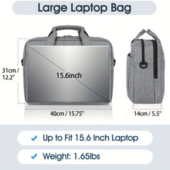 15.6 Inch Waterproof Laptop Briefcase for Travel Business School