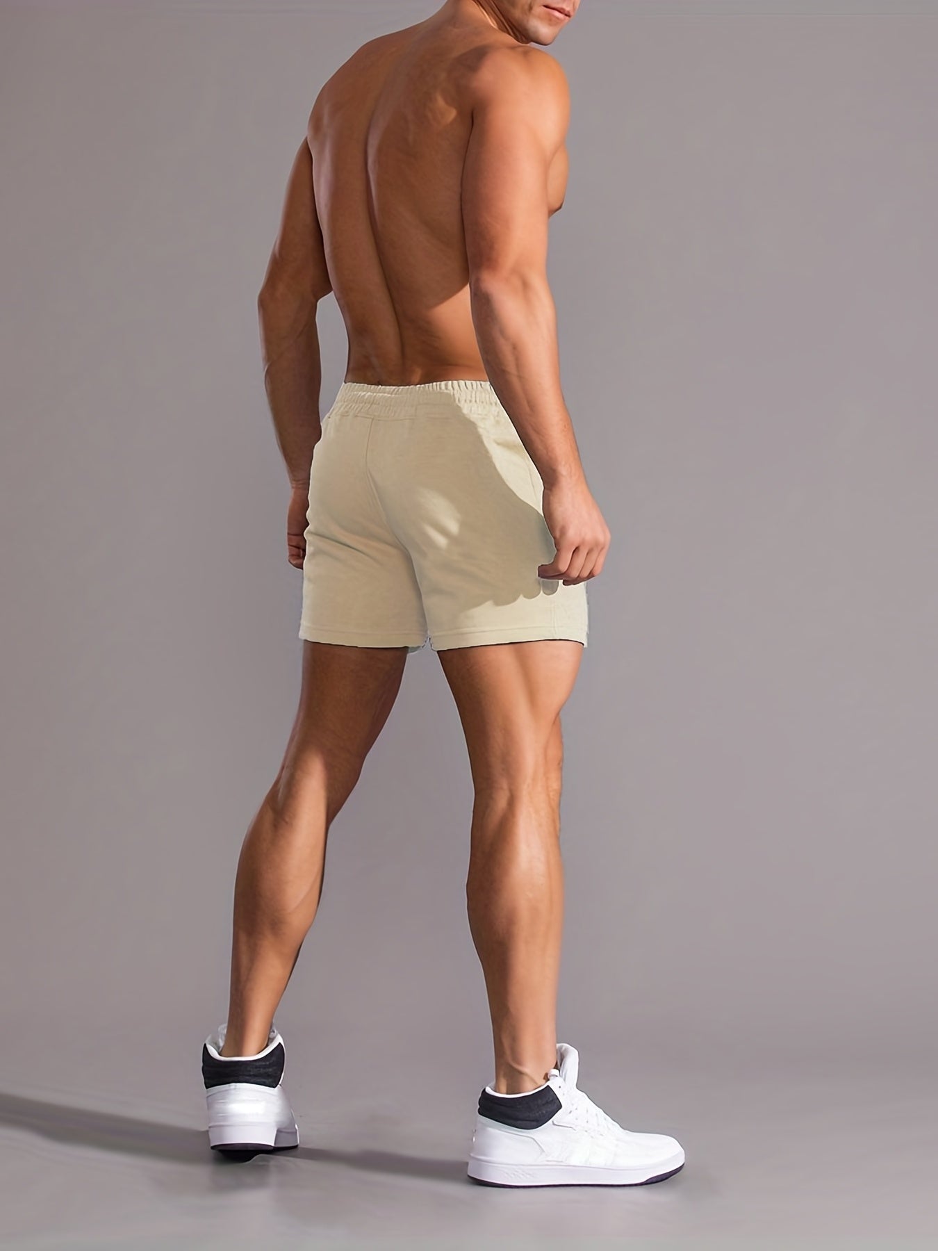 Cartoon Figure Comfy Shorts Men's Casual Stretch Waist Drawstring Shorts