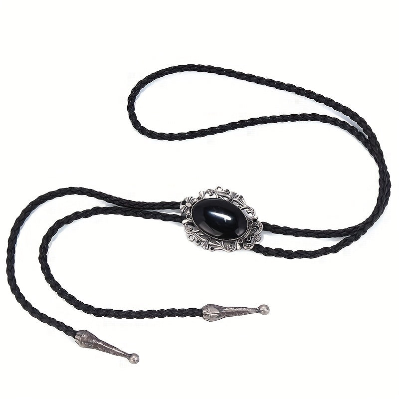 Men's Gemstone Tie Western Cowboy Shirt Accessory