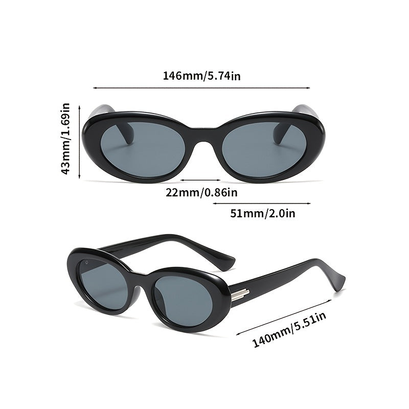 Boho Classic Oval Sunglasses Sunscreen Glasses Unisex Shades