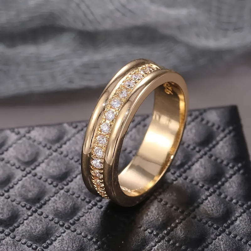 Zircon Rings For Men And Women Plated Silver Jewelry Rings