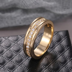 Zircon Rings For Men And Women Plated Silver Jewelry Rings