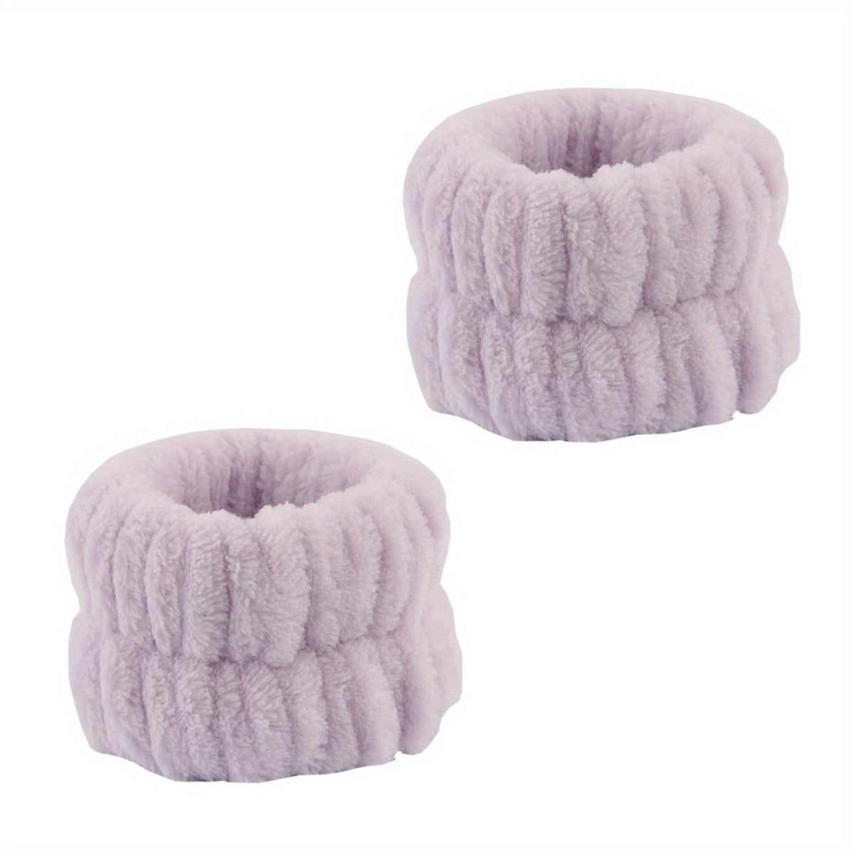 2pcs Plush Wristband Wash Face Spa Make Up Wrist Band Plush Elastic Bundle