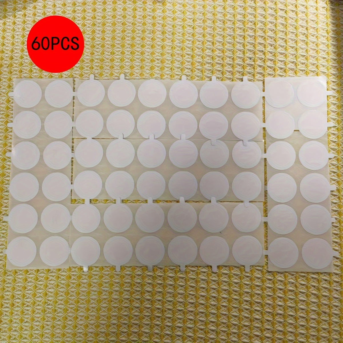 60pcs Double Sided Wax Seal Backing Stickers for Stamping Coins