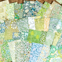 100 Sheets Vintage Flower Patterned Paper for Scrapbooking & Crafts