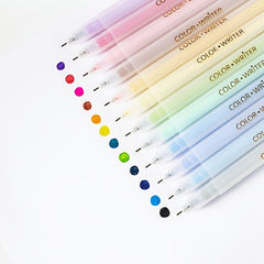 12 Piece 0.5mm Jelly Marker Pen Set for Students & Office Use