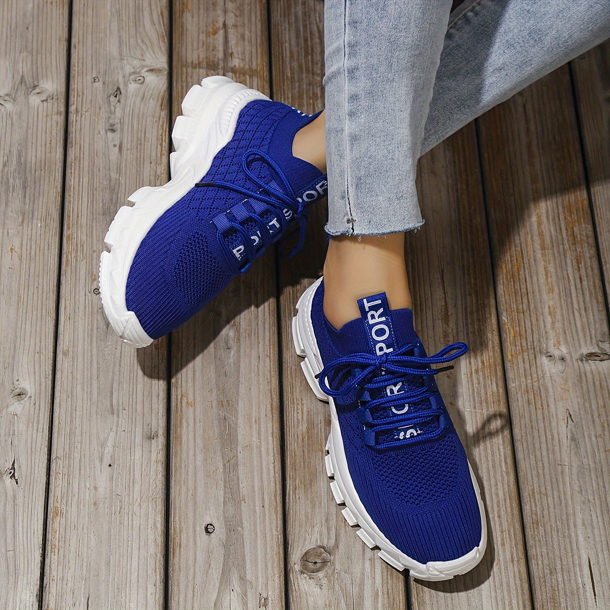 Mesh Breathable Shockproof Sports Shoes for Women