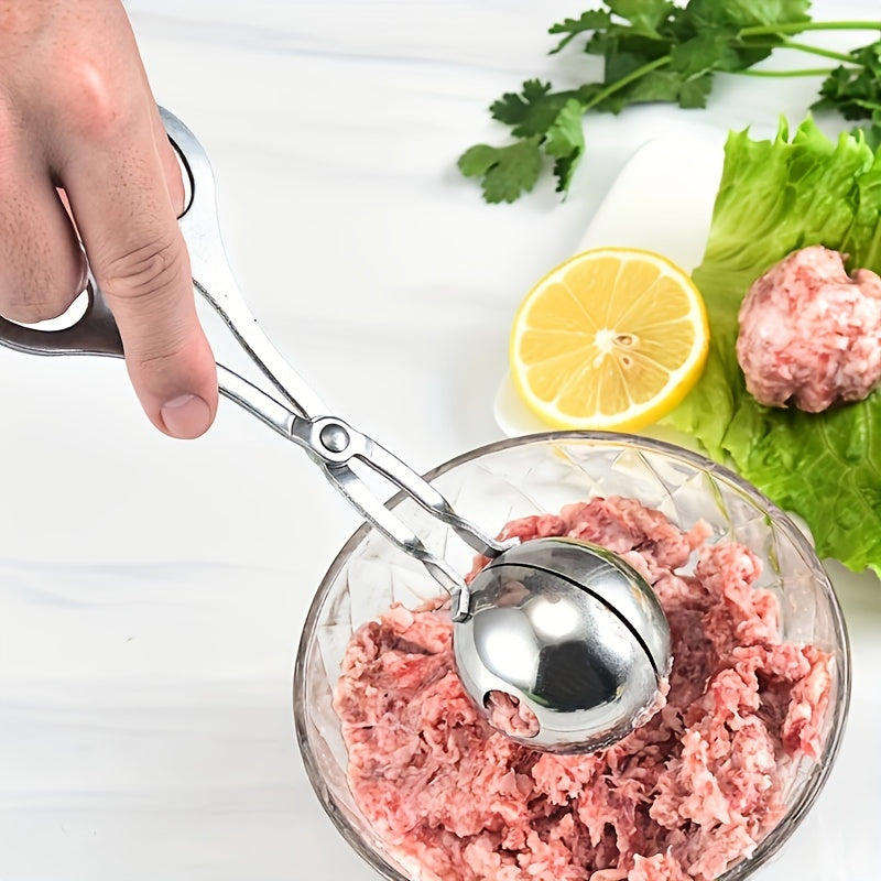 Stainless Steel Non-stick Meatball Maker Tongs Cake Pop Meatball Maker Ice Tongs
