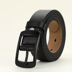 Rectangular Buckle Belt Casual PU Belt Unisex Jeans Pants Belt