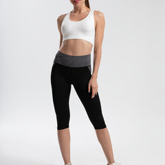 Mesh Stitching Yoga Leggings with Butt Lift & Sweat Absorption