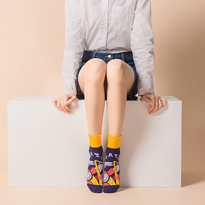3 Pairs Street Lifestyle Socks Pack High Cotton For Skateboard