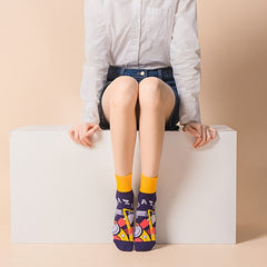 3 Pairs Street Lifestyle Socks Pack High Cotton For Skateboard