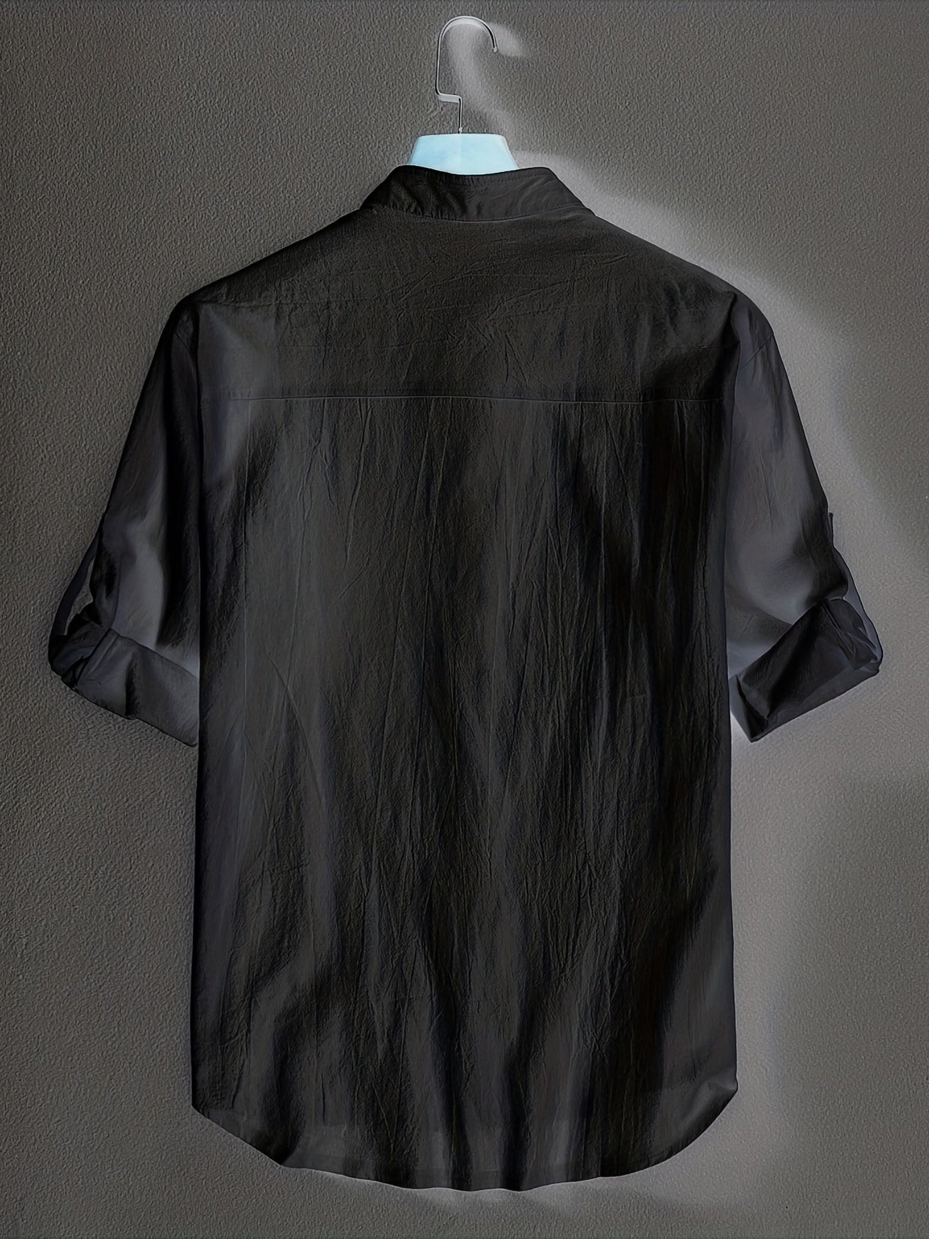 Men's Linen Short Sleeve Shirt for Summer Casual Wear