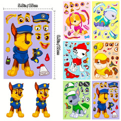 6 Sheets Anime Dog Stickers DIY Party Favors
