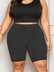  Women's Contrast Lace Trim Boy Shorts