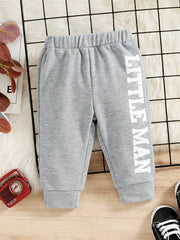 Baby Boy's Letter Print Sweatpants
