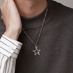 Vintage Goth Star Necklace Women's Men's Necklace