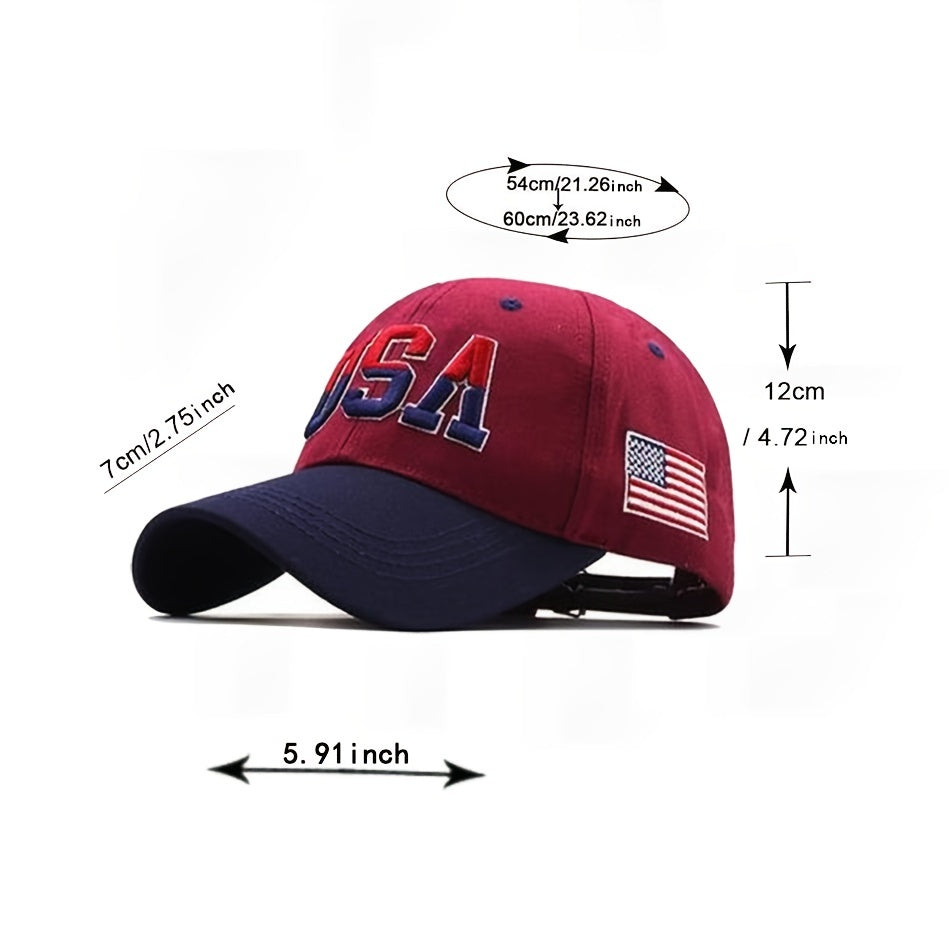 Letter Embroidered Baseball Cap Outdoor Adjustable Casual Style Man Unisex Hat