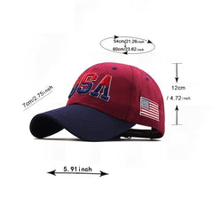 Letter Embroidered Baseball Cap Outdoor Adjustable Casual Style Man Unisex Hat