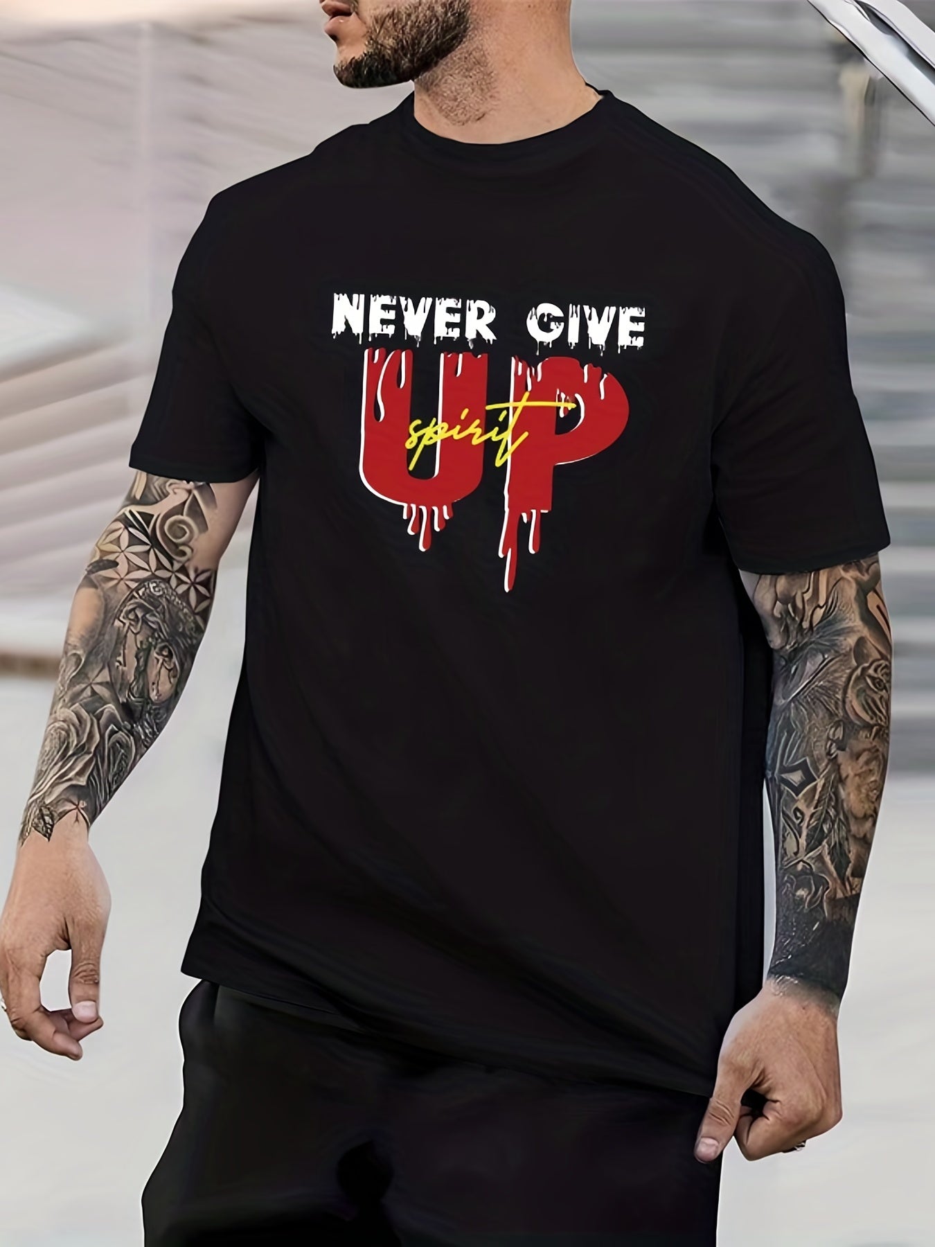 Men's Graphic Crew Neck T shirt Casual Comfy Tees For Summer