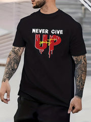 Men's Graphic Crew Neck T shirt Casual Comfy Tees For Summer