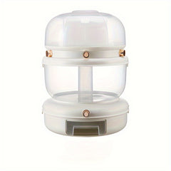 360 Rotating Grain Dispenser Kitchen Beans Container Airtight Grain Box