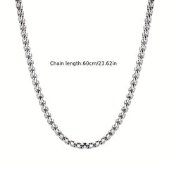 Men's Titanium Steel Necklace Hip hop Pendant with Chain