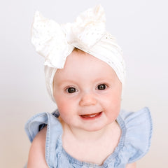 Newborn Baby Head Wrap Hat Bow Turban Cap for Girls