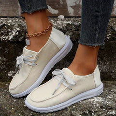 Women's Breathable Mesh Sneakers Casual Lace Up Outdoor Shoes