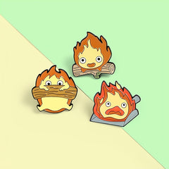 Flame Matchman Enamel Pin for Backpacks