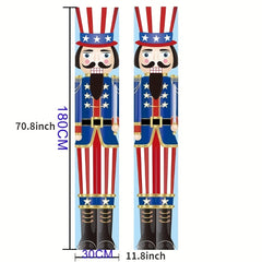 Nutcracker Christmas Couplets Hanging Cloth Banner Party Decoration