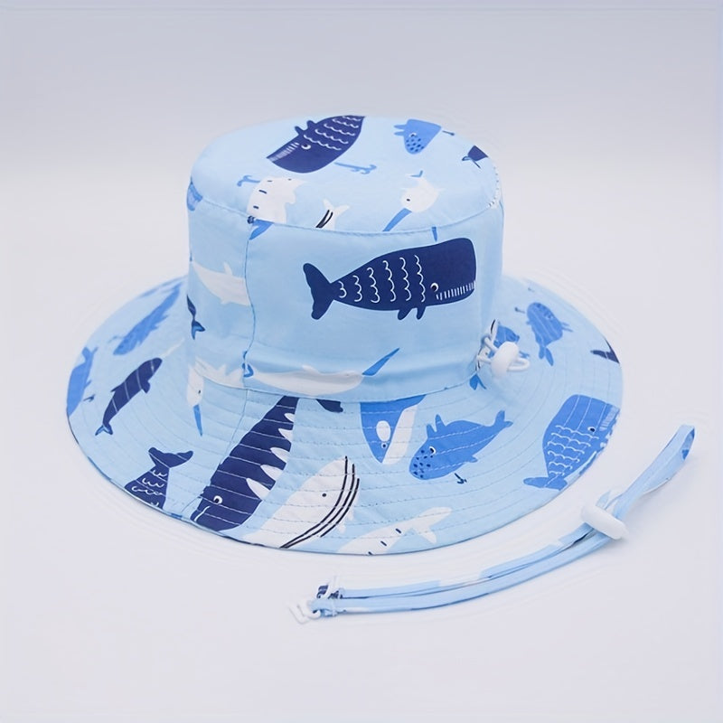 Shark Fisherman's Hat Sun Protection Bucket Hat Outdoor Beach Party Boys Girls