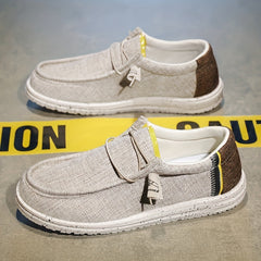 Men's Lightweight Slip On Casual Shoes Breathable Canvas Spring Summer