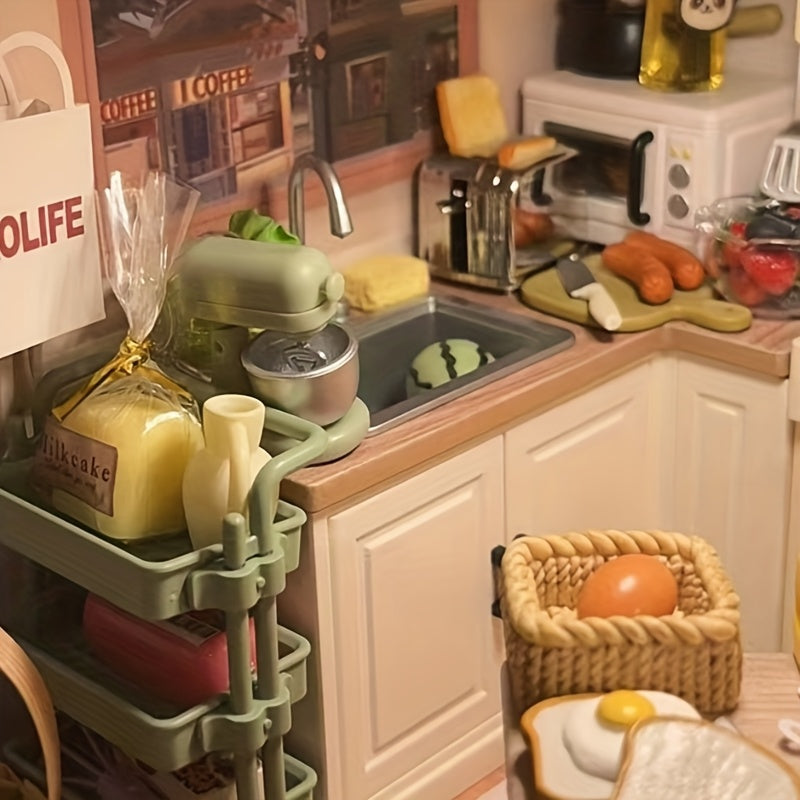 1pc Green Kitchen Mixer Dollhouse Furniture