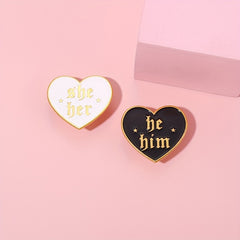 Metal Love English Letter Geometric Badge Silky Scarf for Men