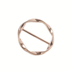 Scarf Ring Clip T shirt Tie Clips Metal Round Circle Clip Buckle
