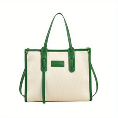 Large Canvas Crossbody Tote Bag for Work School
