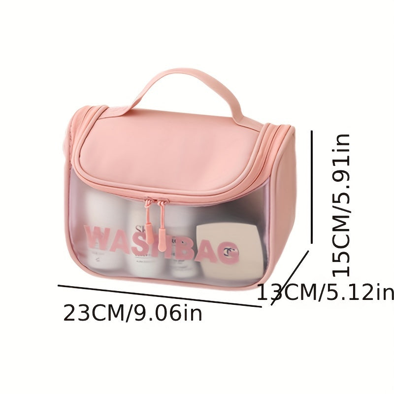 Transparent Waterproof Cosmetic Bag PU Small Storage Bag